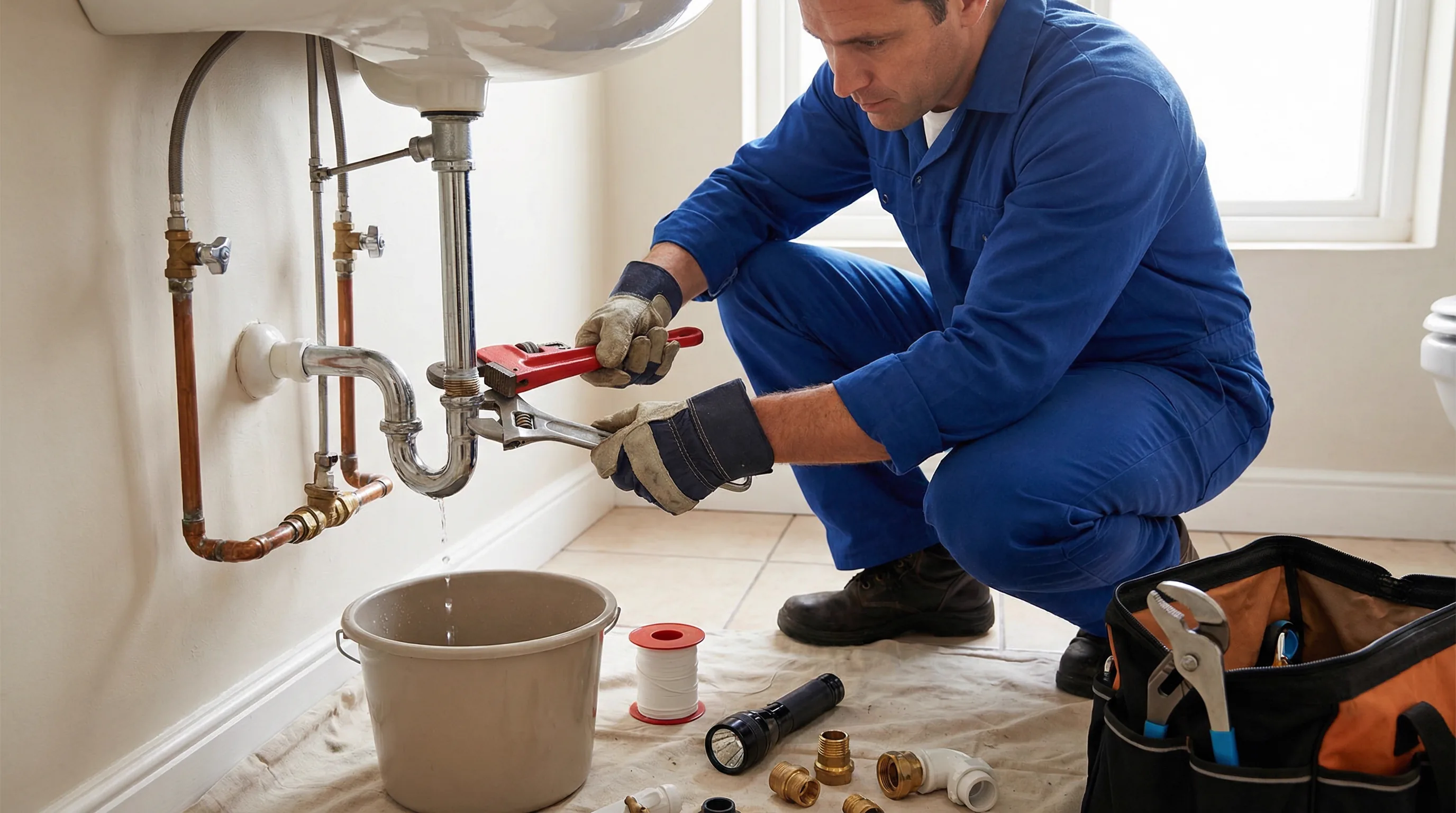 Reparos hidráulicos e detecção de vazamento